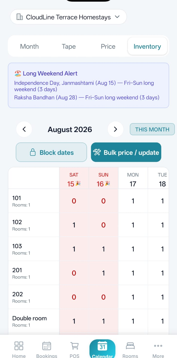Staytric Mobile Inventory and stock tracking screen